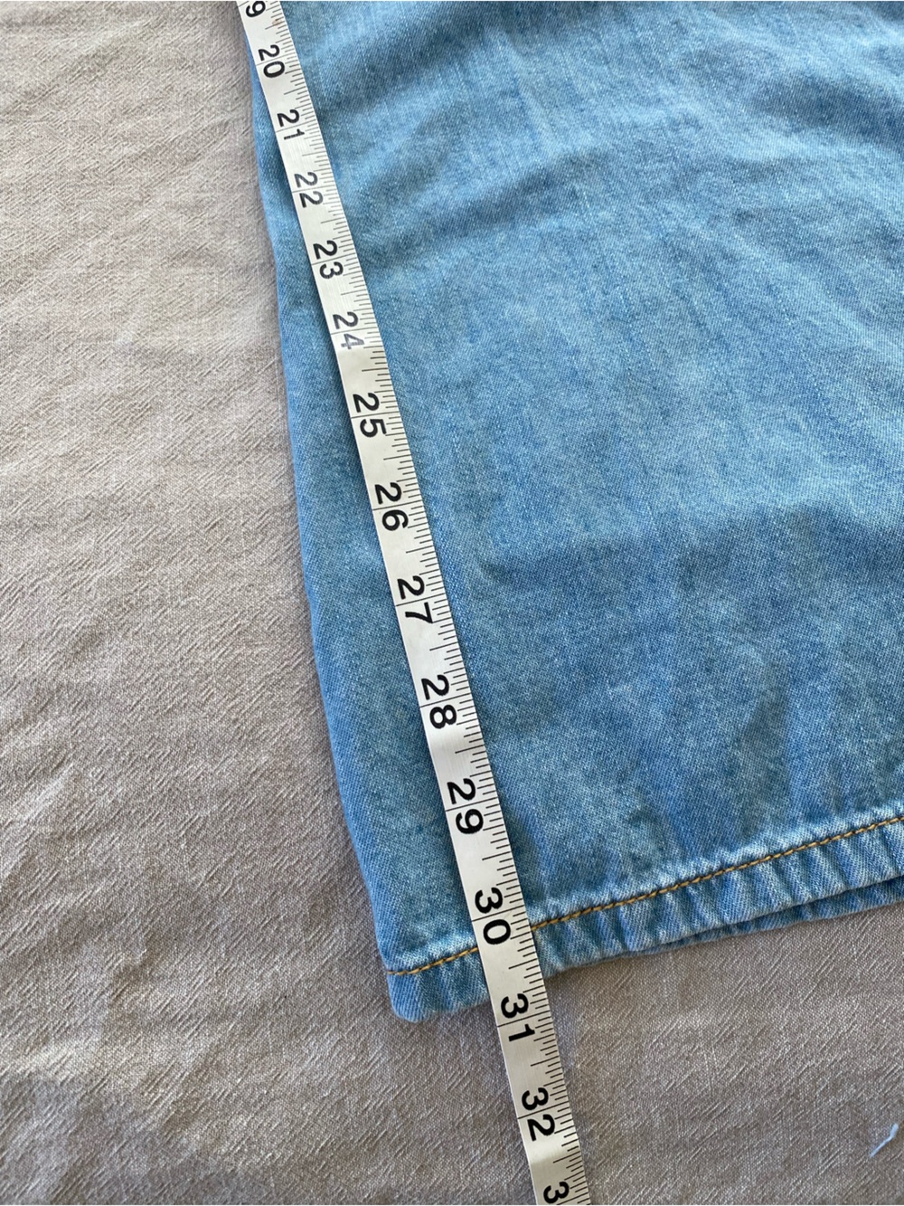 Anthropologie Pilcro Light Blue High Rise Wide-Leg Tie-Waist Jeans - Picture 8 of 15